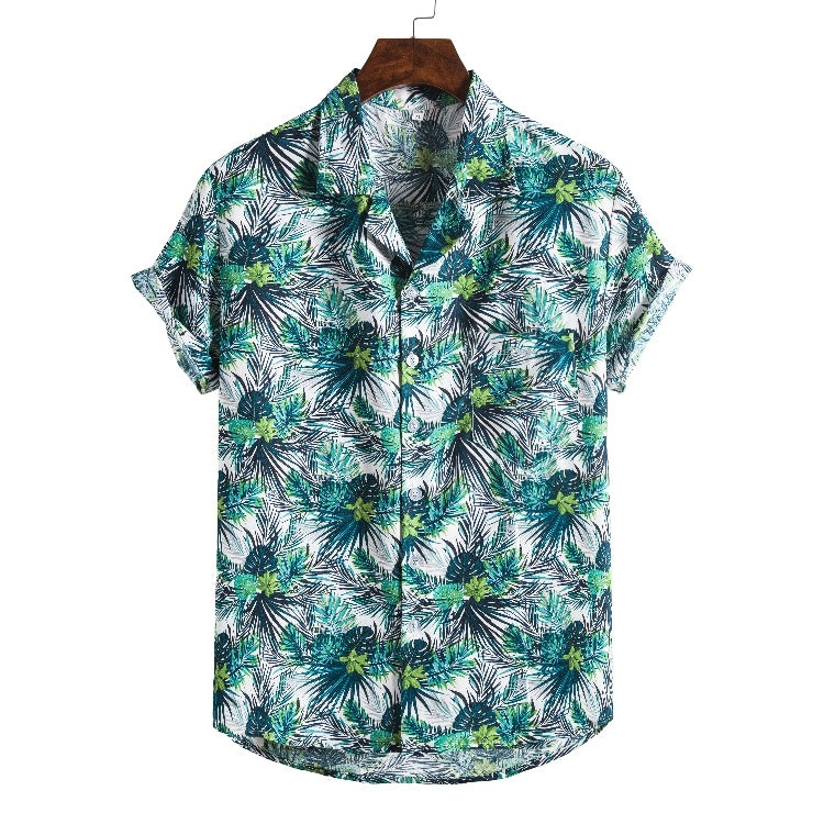 Men Short Sleeved Beach Apparel