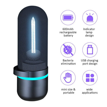 Lámpara germicida UV recargable por USB