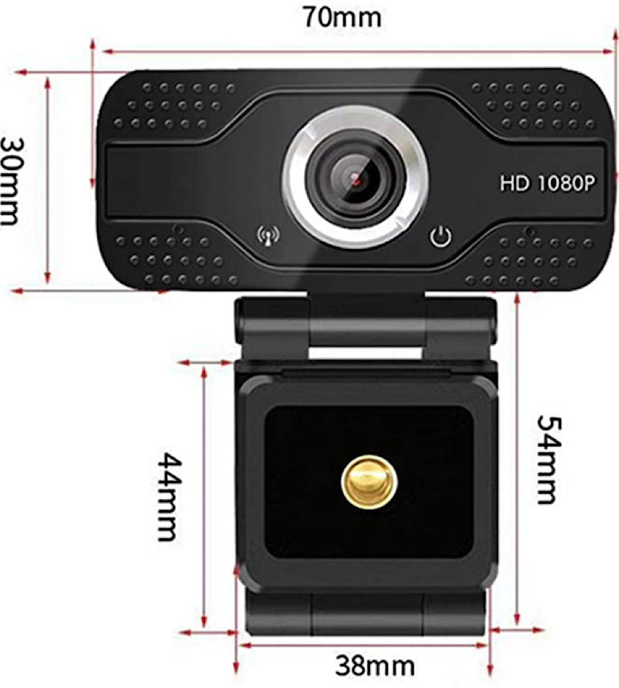 Véritable caméra Web HD 1080P avec microphone intégré