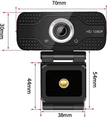 Véritable caméra Web HD 1080P avec microphone intégré
