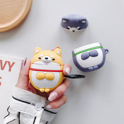 Compatible with Apple, Cute Shiba Inu Headphones Set