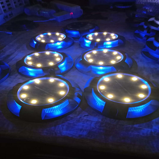 Luz LED solar subterránea para césped exterior