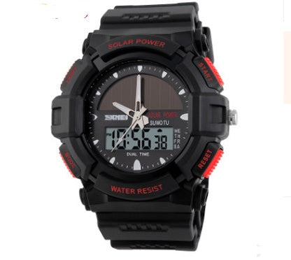 Solar Sport Watch – Waterproof Double Display for Outdoor & Everyday Wear