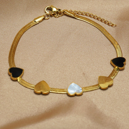 Lxalry 18K Gold Plated Heart Mirror Jewelry Set  Hypoallergenic Skin Safe Necklace   Bracelet For Daily Gifting Never Fade Adjustable Luxury With Precision Inlay Craftsmanship