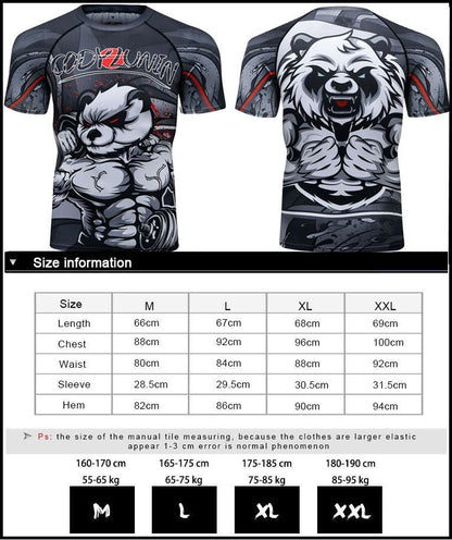 Men's Boxing  Fitness Compression Sportswear