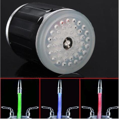 LED Temperature-Sensing Faucet Light – Color-Changing Water Safety Indicator
