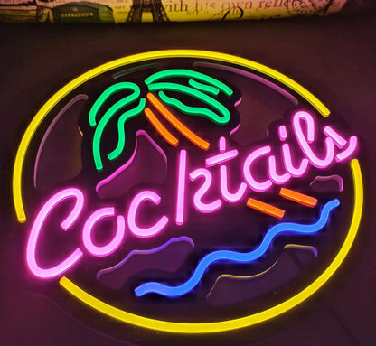 Éclairage publicitaire, Décoration intérieure à LED, Cocktaily English
