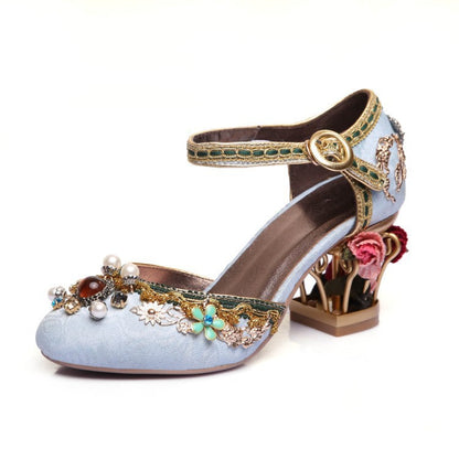 Large Size Retro Wedding Shoes