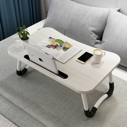 Notebook folding computer table