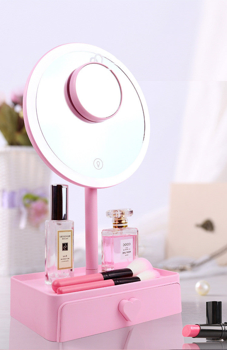 Miroir de maquillage LED pour coiffeuse