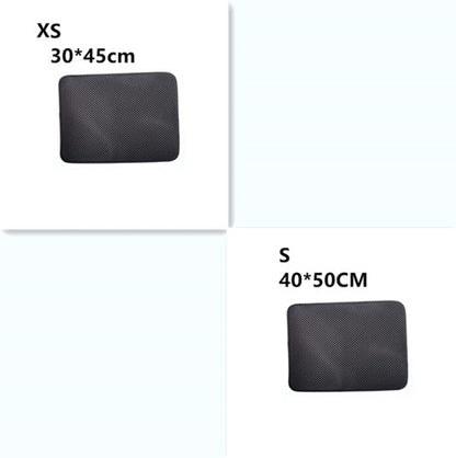 Tapis de litière double couche pour chats, tapis de litière pour animaux de compagnie, tapis de litière pour chats, accessoire de propreté pour maisons de chats