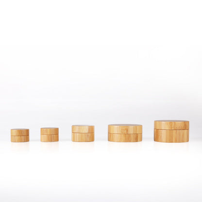 Premium bamboo cream bottle