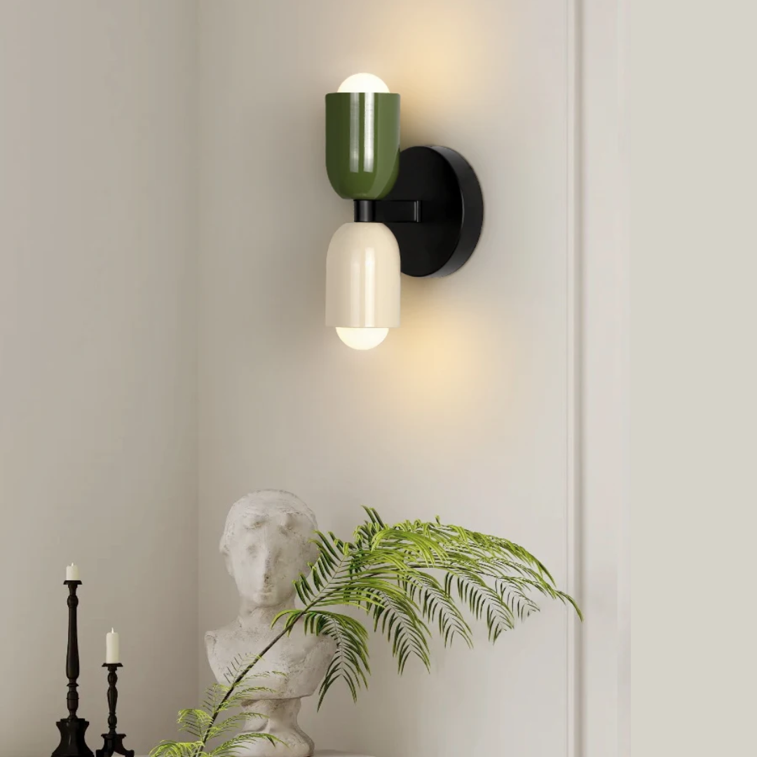 Modern Minimalist Cylinder LED Wall Sconce Iron Indoor Wall Light