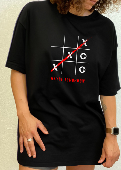T-shirt graphique unisexe en bambou/coton Maybe Tomorrow