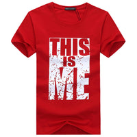 Men's  Plus Size Youth Half-Sleeved T-Shirt