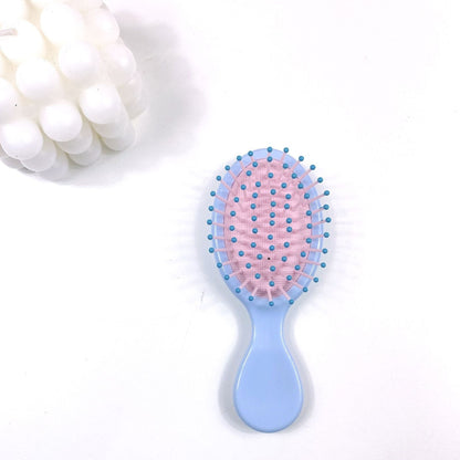 Mini-brosse à coussin d'air - Bleu clair lisse - 14 * 6 - Un paquet