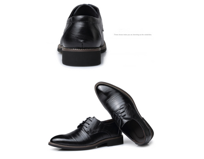 Chaussures pour hommes en cuir chaussures de ville habillées d'affaires grandes tailles chaussures décontractées pour hommes