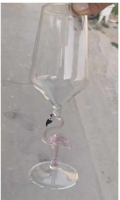 Verres à vin rouge avec requin à l'intérieur Verres à pied en verre transparent sans plomb pour la maison, le bar, les fêtes HFing