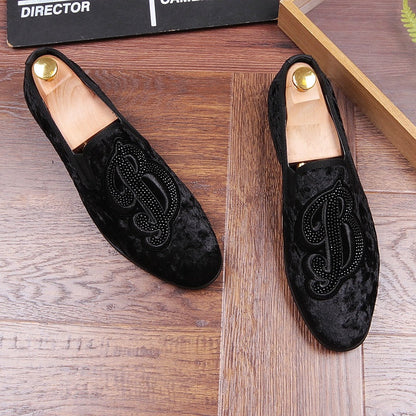 Personalized Leather Shoes Men's Korean Version Of Peas Shoes With A Kick