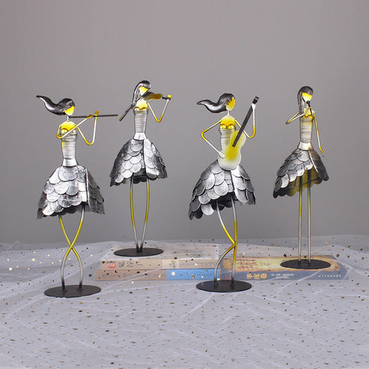 Retro Simple Music Band Character Craft Ornaments