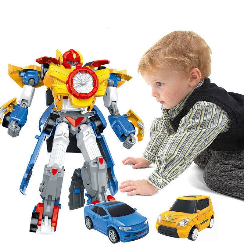 Robot Deformador de Coche Tres en Uno Combinado Diamante