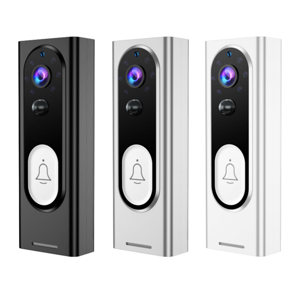Sonnette Vidéo Sans Fil WiFi 1080P Interphone Vocal Caméra de Surveillance à Distance pour la Sécurité Domestique Intelligente