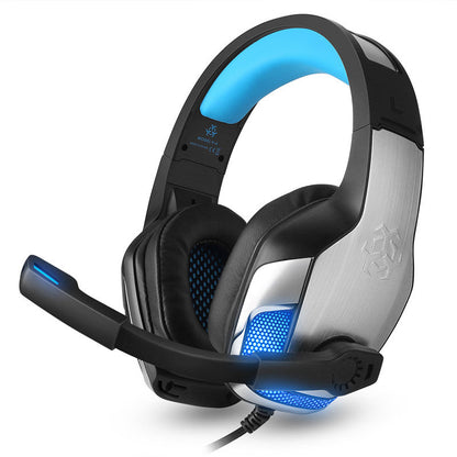 Casque audio mobile supra-auriculaire lumineux à basses profondes