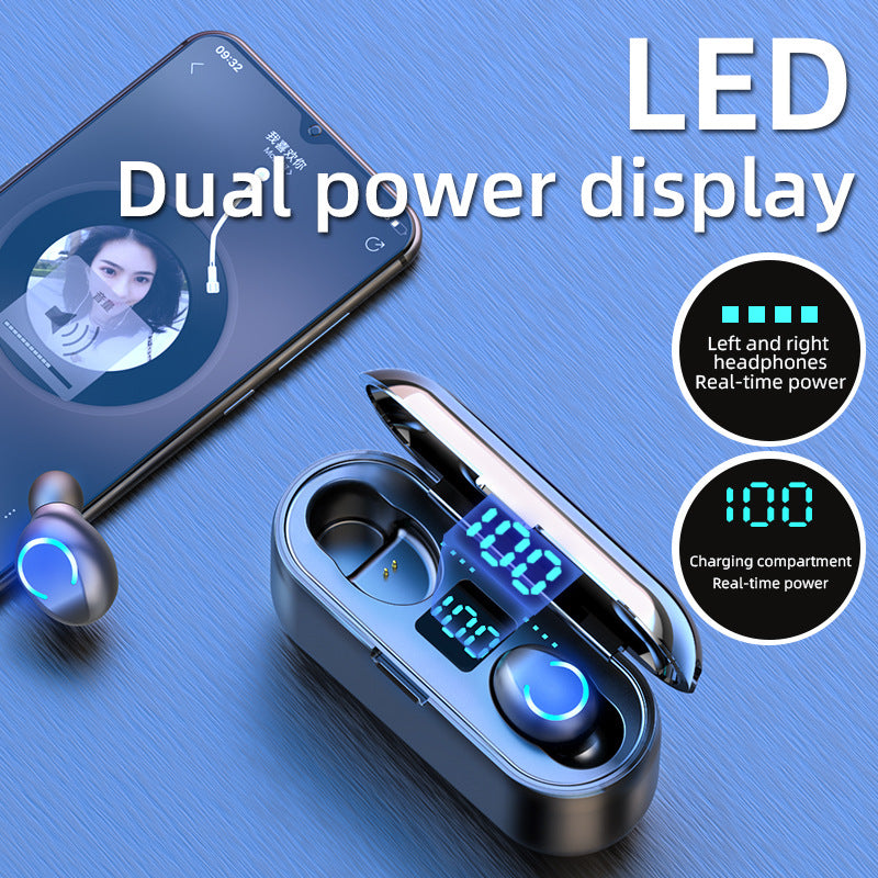 Auriculares Bluetooth táctiles con pantalla estéreo 5.0