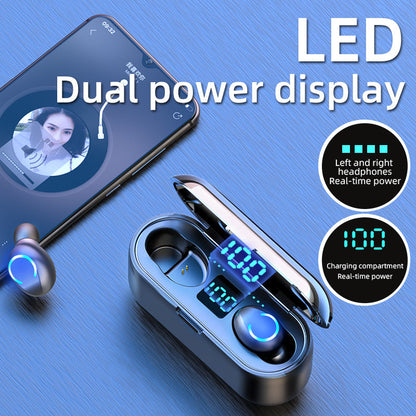 Auriculares Bluetooth táctiles con pantalla estéreo 5.0