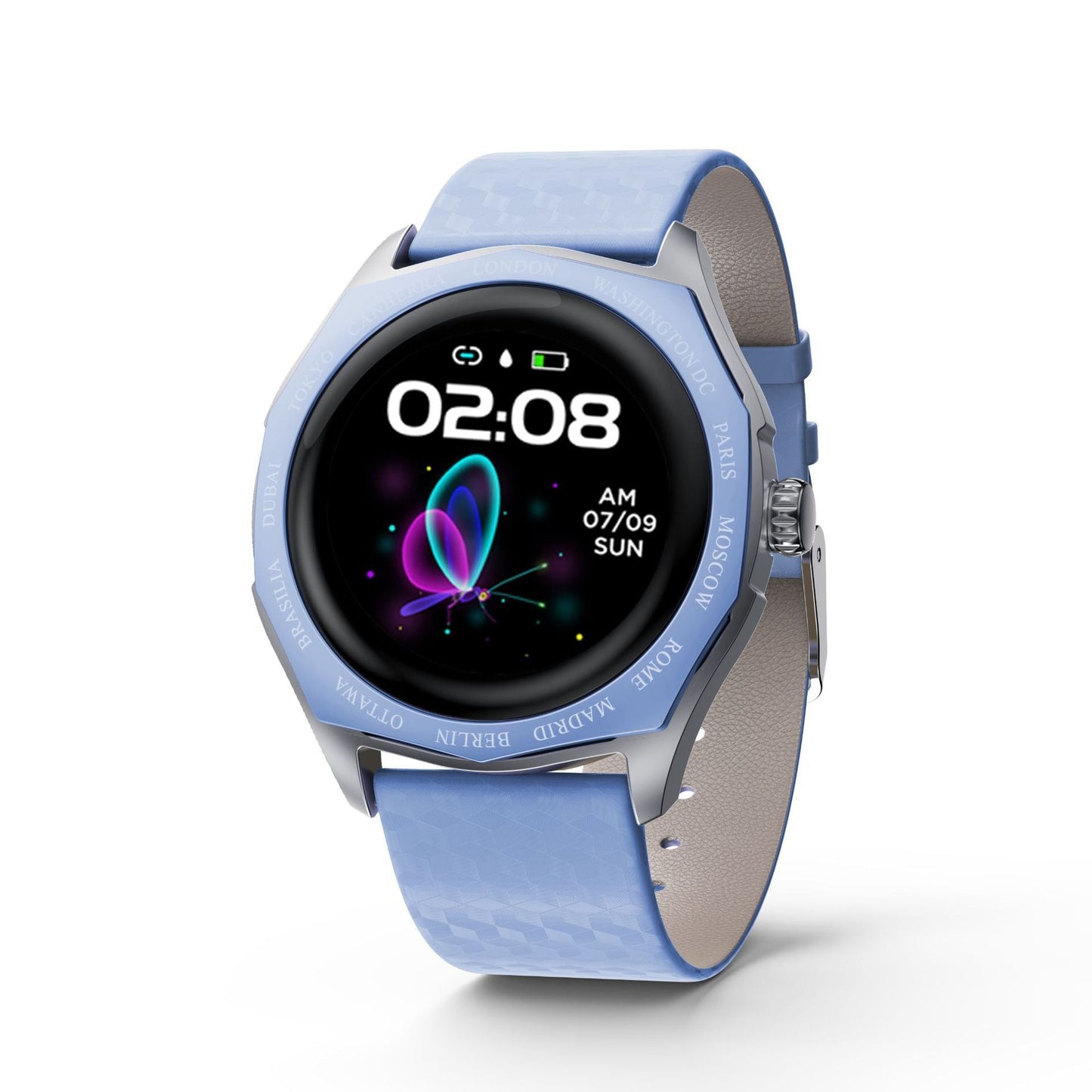 Pulsera inteligente Bluetooth de pantalla táctil completa con seguimiento de pasos