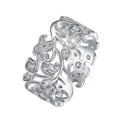 Korean Style Personalized Tail Ring Fashion Inlaid Zircon Ring