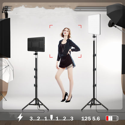 Compatible with Apple, Photography Fill Light Anchor Live Broadcast Camera Light Floor Desktop Portable Tripod