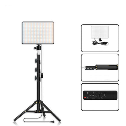 Compatible with Apple, Photography Fill Light Anchor Live Broadcast Camera Light Floor Desktop Portable Tripod