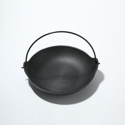 Cast Iron Barbecue Charcoal Oven Japanese Shouxi Hanging Pot Single Dry Pot Solid Alcohol Oven Household Square Stove Small Hot Pot