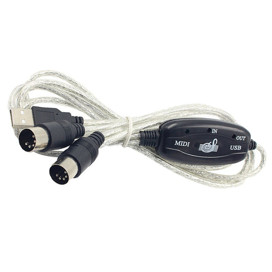 Câble Adaptateur MIDI pour Clavier Électronique, Câble d'Édition Musicale pour Ordinateur