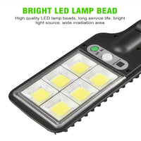 Lampe solaire d'extérieur, induction corporelle, lampadaire solaire domestique
