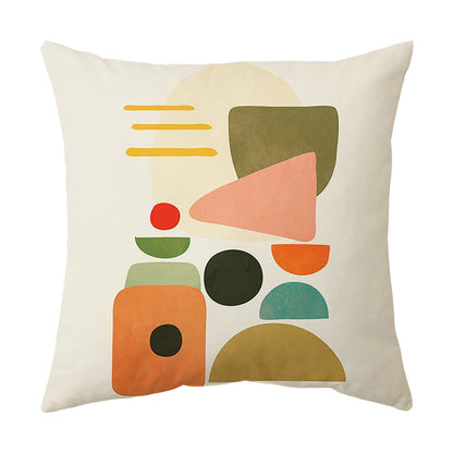 Living Room Sofa Cover Pillowcase Bay Window Cushion Peach Skin