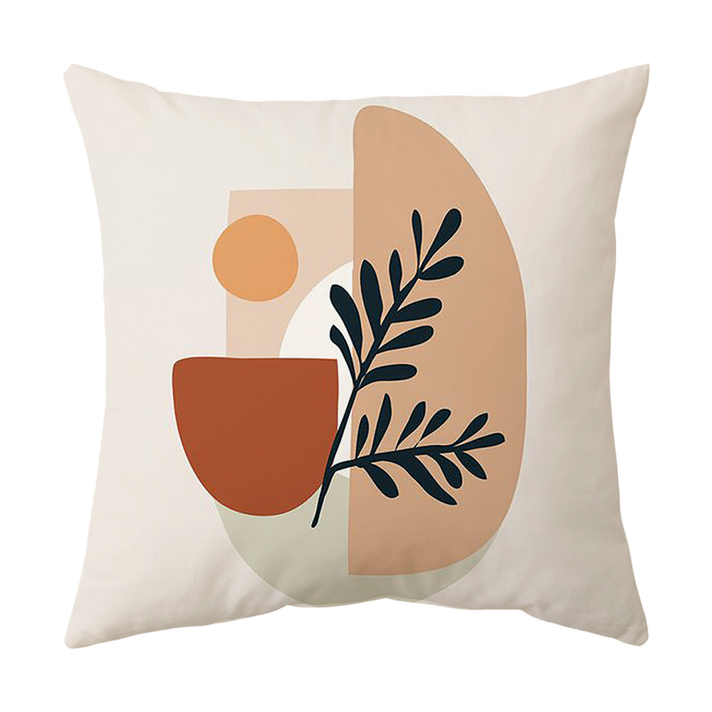 Living Room Sofa Cover Pillowcase Bay Window Cushion Peach Skin