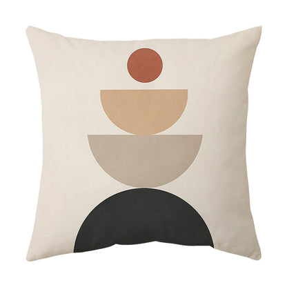 Living Room Sofa Cover Pillowcase Bay Window Cushion Peach Skin