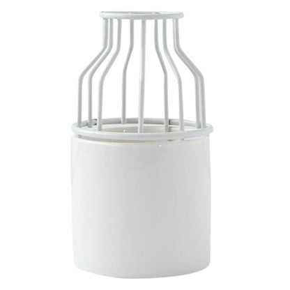 Ins Ceramic Vase Flower Planter Wrought Iron Small Vase