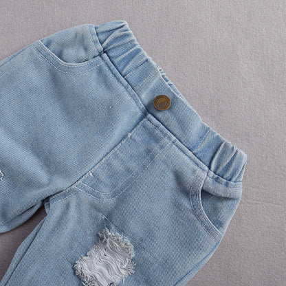 Children's Long Sleeve Mesh Romper Set