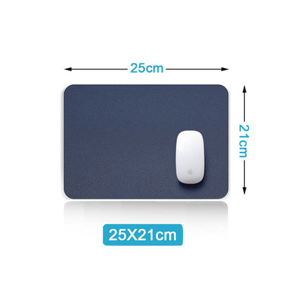 Double-Sided Heterochromatic Oversized Leather Table Mat