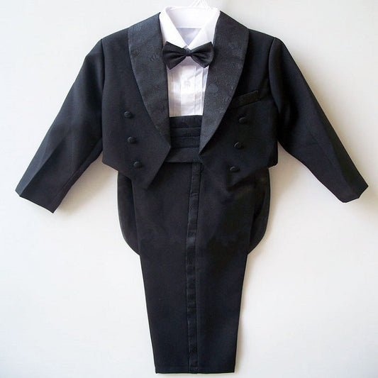 Robe avec ceinture de smoking Costume pour bébé d'un an Robe de cortège pour fille