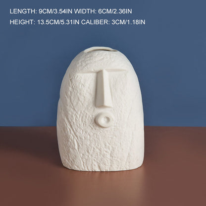 Ceramic Face Vase Decoration Living Room Home TV Cabinet Decoration