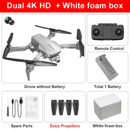 Drone 5G quadricoptère aérien 4K haute définition avec nacelle à cardan anti-choc EIS à deux axes