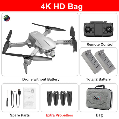 Drone 5G quadricoptère aérien 4K haute définition avec nacelle à cardan anti-choc EIS à deux axes