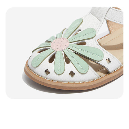 Filles Baotou Sandales Antidérapantes Chaussures de Princesse Enfants Chaussures à Semelle Souple