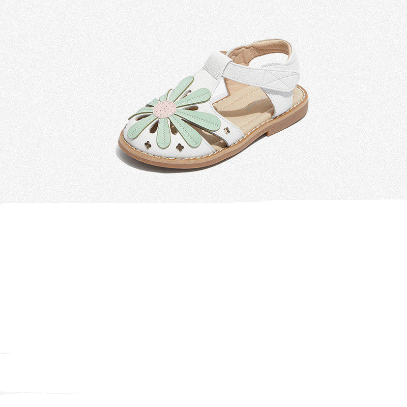 Filles Baotou Sandales Antidérapantes Chaussures de Princesse Enfants Chaussures à Semelle Souple