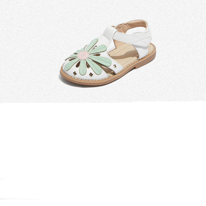 Filles Baotou Sandales Antidérapantes Chaussures de Princesse Enfants Chaussures à Semelle Souple