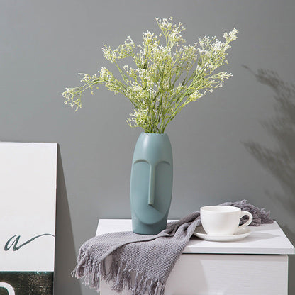 Plastic Imitation Glazed Vase Living Room Flower Arrangement Decoration